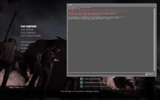 Steam Ingame Console